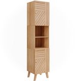 Vicco Lucie Badkamerkast – 40 x 177 cm met 2 deuren Bamboe