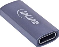 InLine USB4 Adapter, USB Type-C Female/Female, Aluminium, Grey