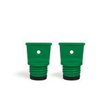 GRÜNSPECHT Vervangende warmwaterkruiksluitingen, 2 stuks, donkergroen, 23 mm