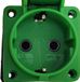 SCHUKO Prise encastrable 230V 16A IP54 Vert