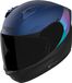 Nolan N60-6 Verniciatura Speciale 355, casque intégral, couleur: Noir Mat/Bleu Foncé/Turquoise, taille: L