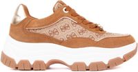Guess Berrett3 Lage Sneakers Vrouwen Beige