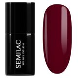 Semilac UV Nail Polish Burgundy Red 404 Black Beans Muffin 7ml