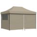 Syfax Partytent Partytent inklapbaar pop-up met 4 zijwanden taupe