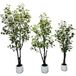 Arbre artificiel Eucalyptus, Lumières LED, Plante en pot, Vert, 150cm