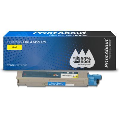 PrintAbout Compatible Toner for OKI 43459329 - Yellow - 2750 Pages