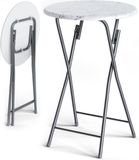 Casaria Statafel Inklapbaar - 60x110cm Metaal MDF Houtlook - Wit