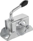 ProPlus Klem voor neuswielen of steunpoten - staal - zilver - 48 mm diameter