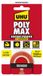 UHU 7004622 POLY MAX transparant dubbele band, 1,5 m x 19 mm