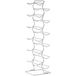 Amazon Basics - Wijnrek in moderne stijl voor 12 flessen, 74 cm, chroom