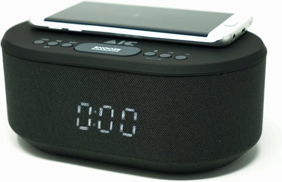 Autovision 18BT - Digitale wekkerradio - Met Qi Wireless Charger - USB - Bluetooth Wekker Met Dual Alarm