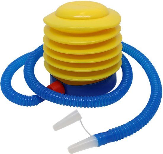 Focus Fitness Gym Ball Voetpomp - Geel/Blauw