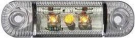SecoRüt Feux de position Feux de position Latéral 12 V, 24 V Orange Verre clair