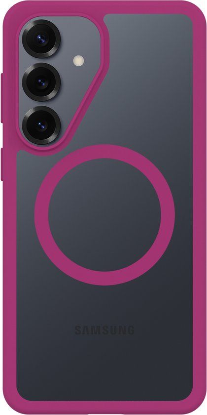 OtterBox React Hoesje Geschikt voor Samsung Galaxy S26 Plus | Compatibel met MagSafe / Qi2 | Back Cover Roze Transparant