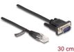 Delock 88008 RJ45 / Serieel Netwerkkabel, patchkabel 0.30 m Zwart
