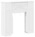 Syfax Haardomlijsting Wit 93 x 20 x 89 cm Bewerkt hout