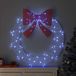 VidaXL Couronne 80 LED bleu 92 x 92 x 9,5 cm acrylique