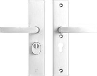 AXA Veiligheidsbeslag Edge Plus Aluminium geslepen Kruk/Kruk PC55 SKG***