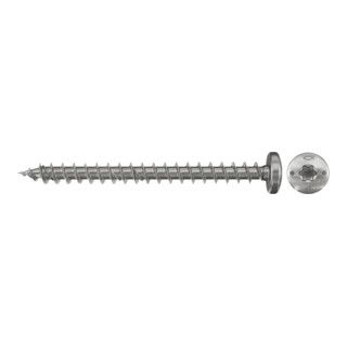 fischer Spaanplaatschroef Power-Fast 4 x 40 cilinderkop A2 voldraad TX opname (100 stuks)