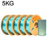 StarTech Hemelsblauw PETG-filament - Transparant - Snelprintend - 5 kg - Print snelheid: 30–600 mm/s - Geschikt voor FDM-printers