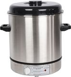 Creativ company RVS Smeltketel – Smeltketel Kaarsen – Kaarsen Maken Smeltketel – Smeltketel 30-100°C – Smeltketel Met Thermometer – Smeltketel 230V – Professionele Smeltketel – Kaarsenmaker Accessoires – 1800W Smeltketel – RVS Smeltketel 50cm – H: 50 cm, Dia: 29 cm
