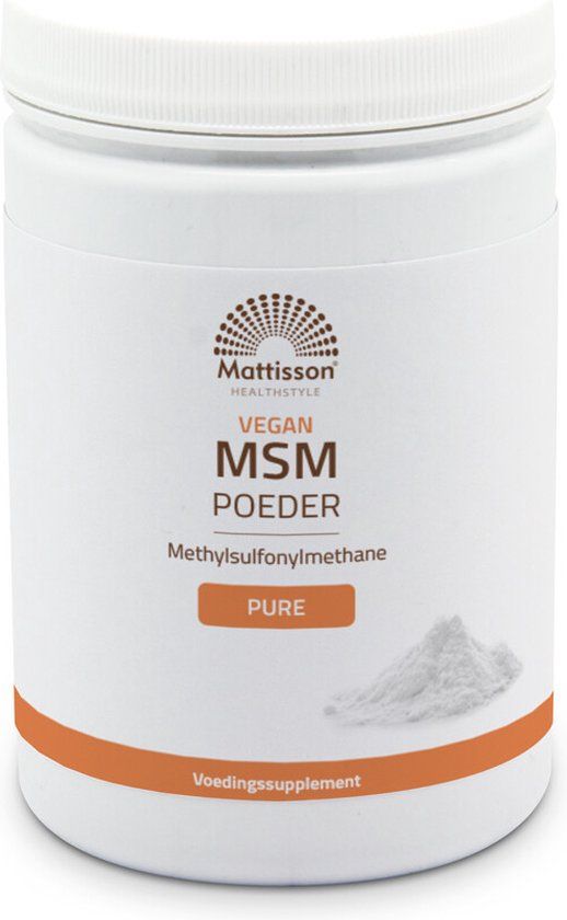 Mattisson HealthStyle Mattisson Vegan MSM Poeder Puur - 550 gram