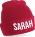 Bellatio Decorations Sarah muts - unisex - one size - Rood