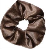 Go Go Gadget - Fluwelen scrunchie/haarelastiek - Donker Bruin