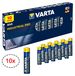 VARTA 10x Industrial PRO Micro AAA LR03 LR 03 piles, 1,5V, piles alcalines