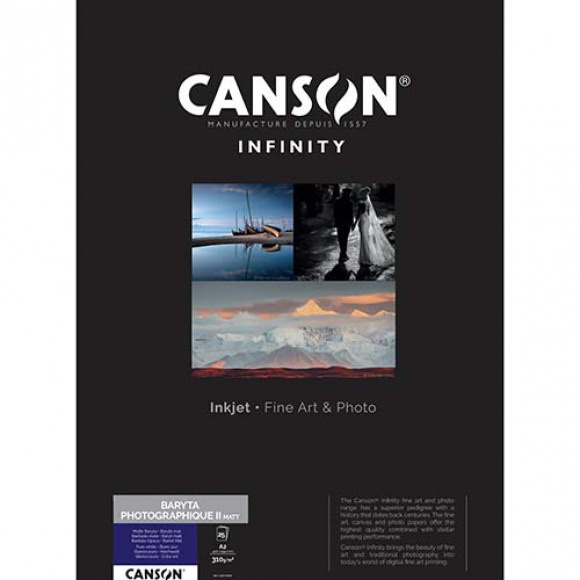 Canson Infinity Baryta Photo II Matt 310gsm A2 25 vel