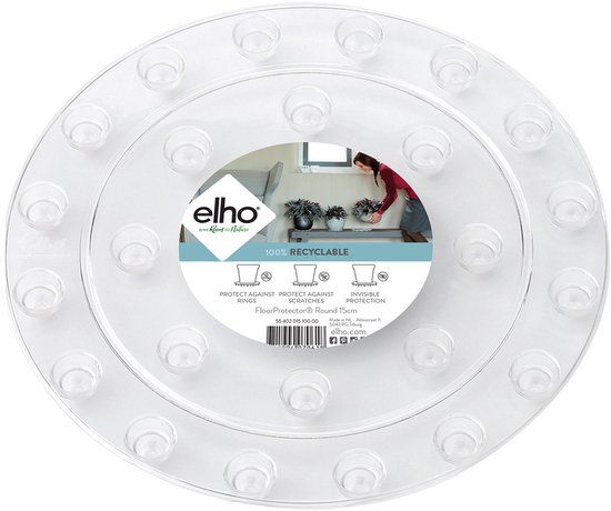 Elho Floorprotector Rond 12.5 cm - Transparant