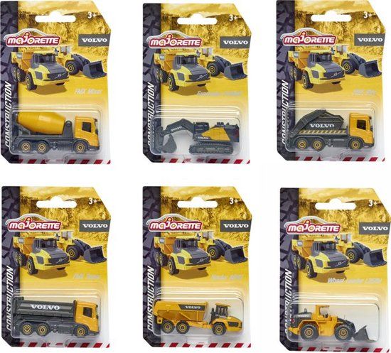 Majorette Volvo 6 Ass. - Speelgoedauto's - 3+ jaar