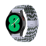 Samsung Braided nylon bandje - Groen / grijs - Samsung Galaxy watch 7 / Galaxy Watch FE - 40mm & 44mm