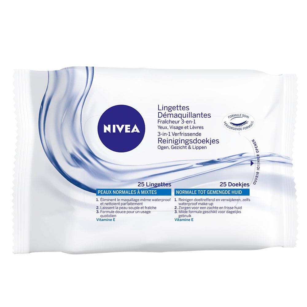 Nivea Reinigingsdoekjes Verfrissend 25 stuks