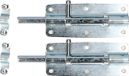 Deltafix Verrou coulissant/Loquet - 2x - 12 x 5cm - Acier zingué