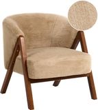 Beliani SKEI - Fauteuil - Beige - Kunstbont