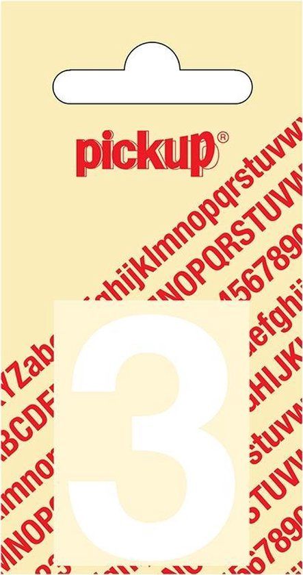 Pickup Plakcijfer Helvetica 40 mm - Wit 3