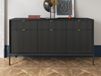 Buffet NORYA 3 portes 3 tiroirs noir