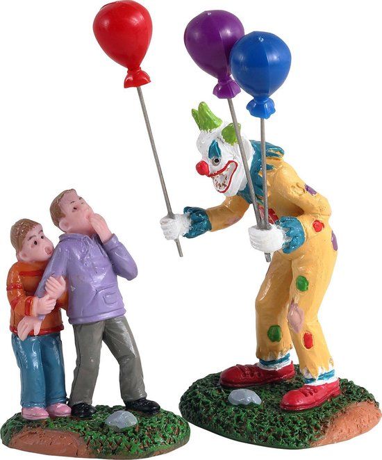 Lemax Creepy Balloon Seller, Set of 2