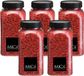 Mica Decorations decoratie stenen/granulaat - 2 stuks - 650ml - rood