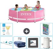 Intex Rond Frame Zwembad - 244 x 76 cm - Roze