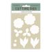 Stamperia - Cutting Dies for Scrapbooking, Albums, Cards, Bullet Journals, and More, Create Decorations with Natural Elements, Perfect for Crafts and Gifting (A6) (Quiet Days, Camelia’s Bloom)