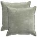 vidaXL - Taie d'oreiller - 2 pièces - Bois - Vert - 70 x 70 cm - Tissu chenille