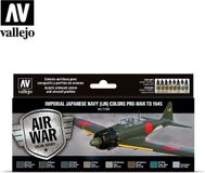 Vallejo Model Air Imperial Japanese Navy (IJN) Colors Pre-War to 1945 Set 8 x 17 ml