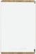 Rocada Whiteboard - Natural - 75x115cm - Wit