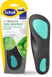 Scholl In-Balance Arch, voetbed voor pijnverlichting, orthopedische inlegzolen voor platte voeten, dubbellaagse dempende gelinlegzolen met flexibele ondersteuning, maat L (42,5-45), 1 paar