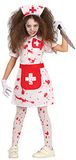 Fiestas Guirca Bloody Nurse meisjes kostuum (5-6 jaar)
