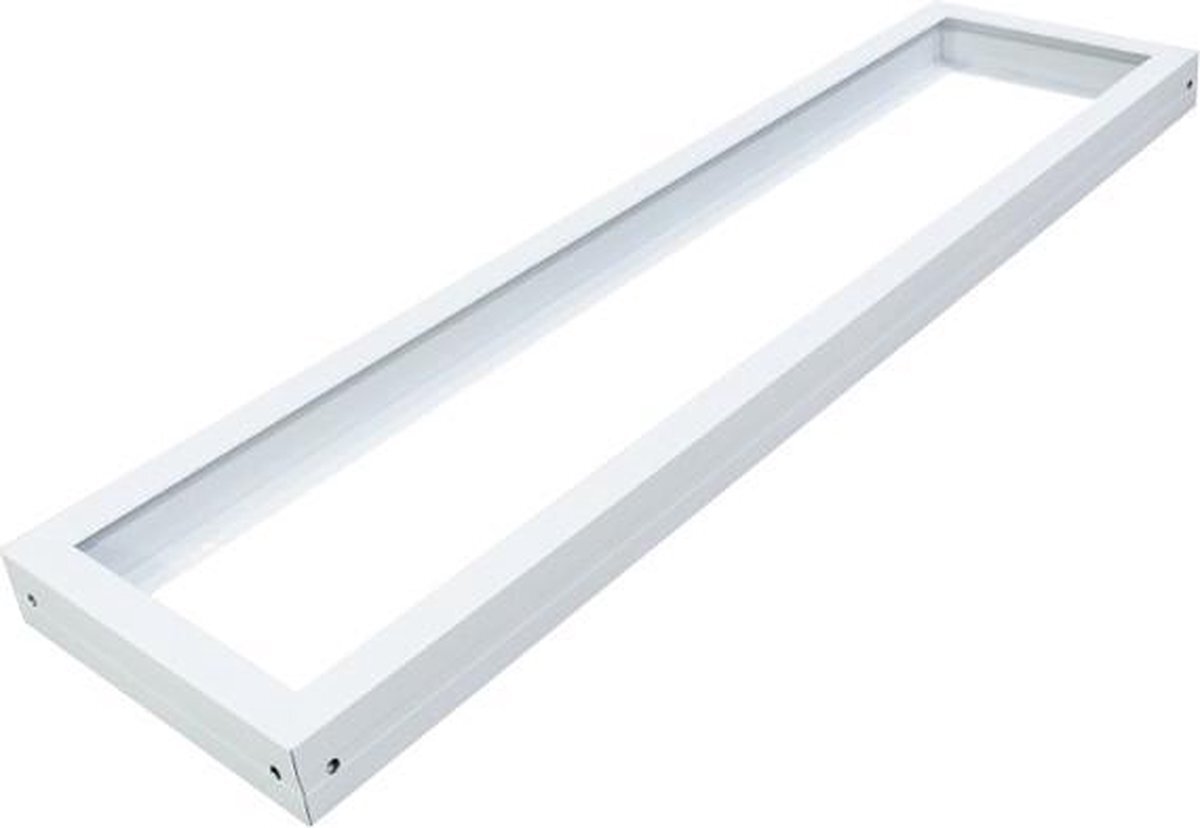 BES LED LED Paneel 30x120 - Aigi - Opbouw Frame - Aluminium - Wit