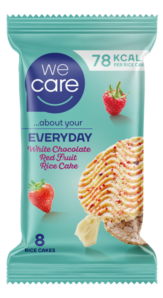 WeCare WeCare Every Day White Chocolate Red Fruit Rijstwafel
