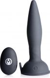 TOY OUTLETXR BRANDS XR Brands Turbo Ass-Spinner - Silicone Anal Plug with Remote Control black